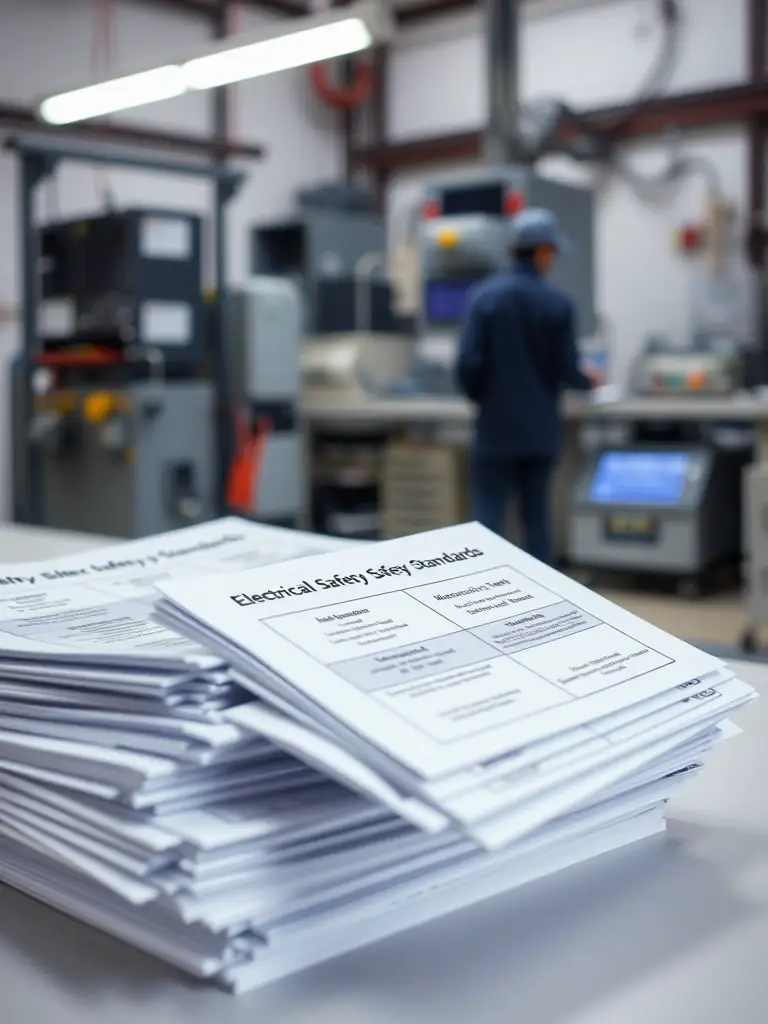 A collection of Australian electrical standards and regulations documents, emphasizing the importance of compliance and adherence to industry guidelines.